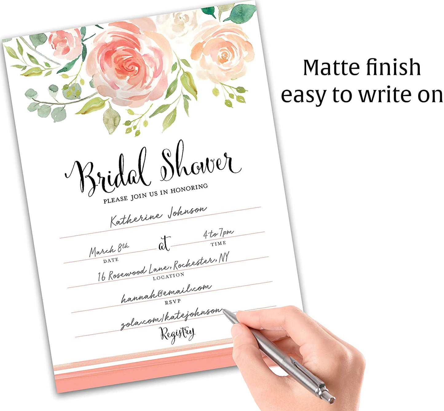 Floral Garden Bridal Shower Invitations
