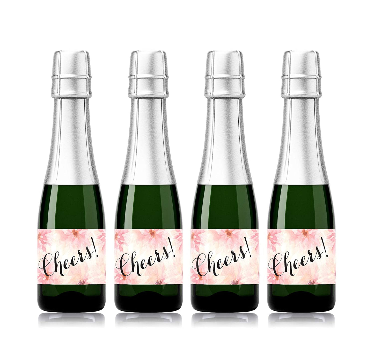 Cheers! Mini Champagne Labels • Engagement Party, Bachelorette Party, Wedding Reception / Rehearsal Dinner • SET of 18