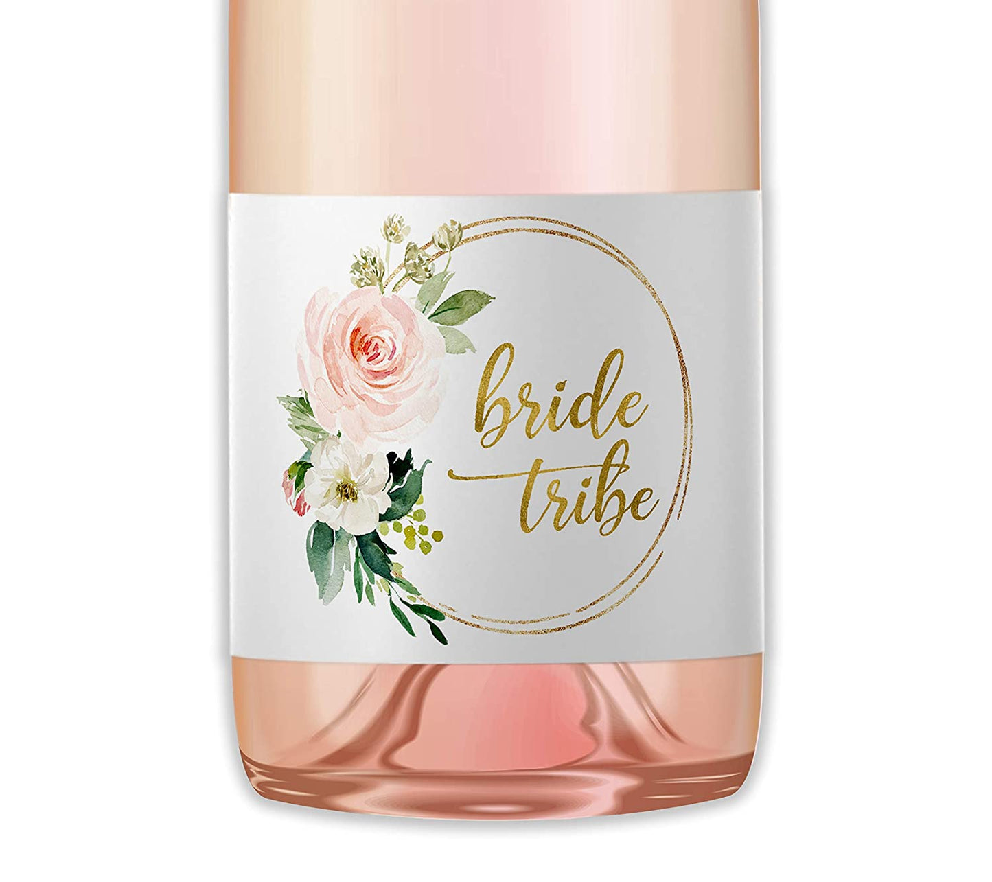Bride Tribe • Bachelorette Party, Bridal Shower Mini Champagne Labels • SET of 12