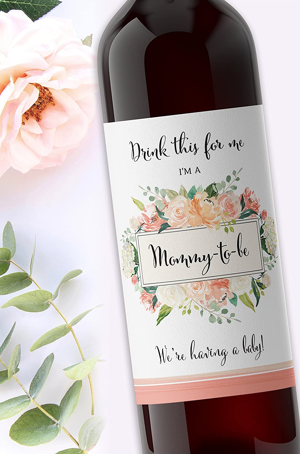 Drink This For Me - I'm a Mommy-To-Be • Pregnancy Announcement • SET of 5