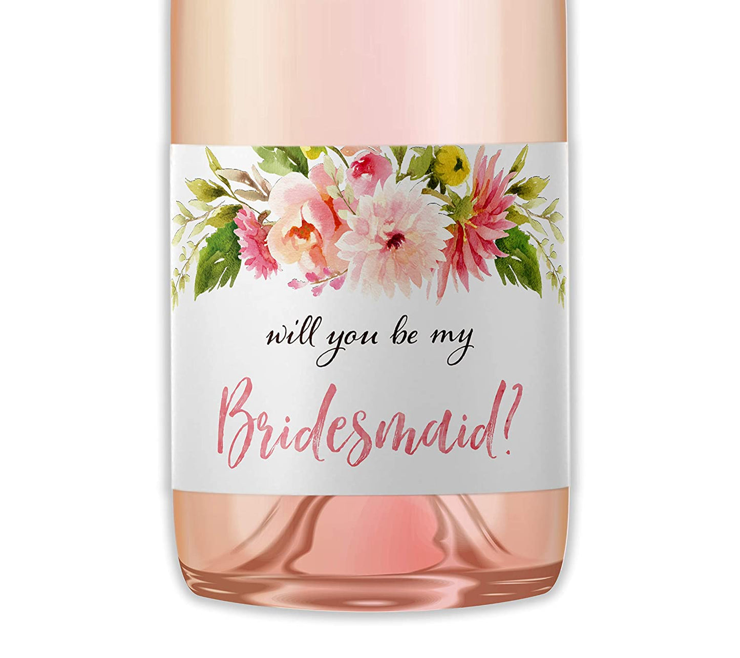 Will You Be My Bridesmaid Mini Champagne Labels • Bridesmaid Proposal, Maid / Matron of Honor Ask • SET of 10