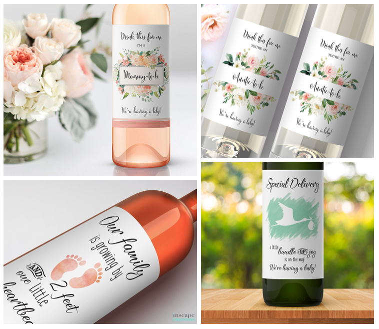 Pregnancy Announcement Labels – Roseum Collections