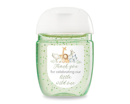 30 Pack PocketBac 1 oz Mini Hand Sanitizer Labels for Gender Neutral Baby Shower