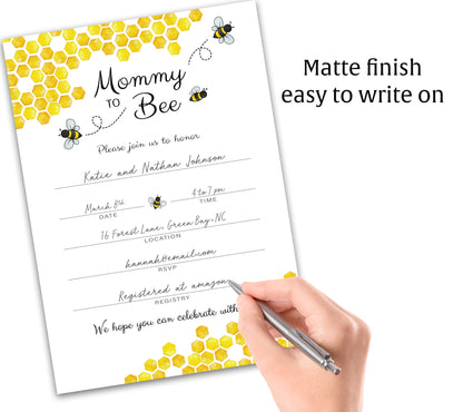 Bumble Bee Baby Shower INVITATIONS — Pack of 25