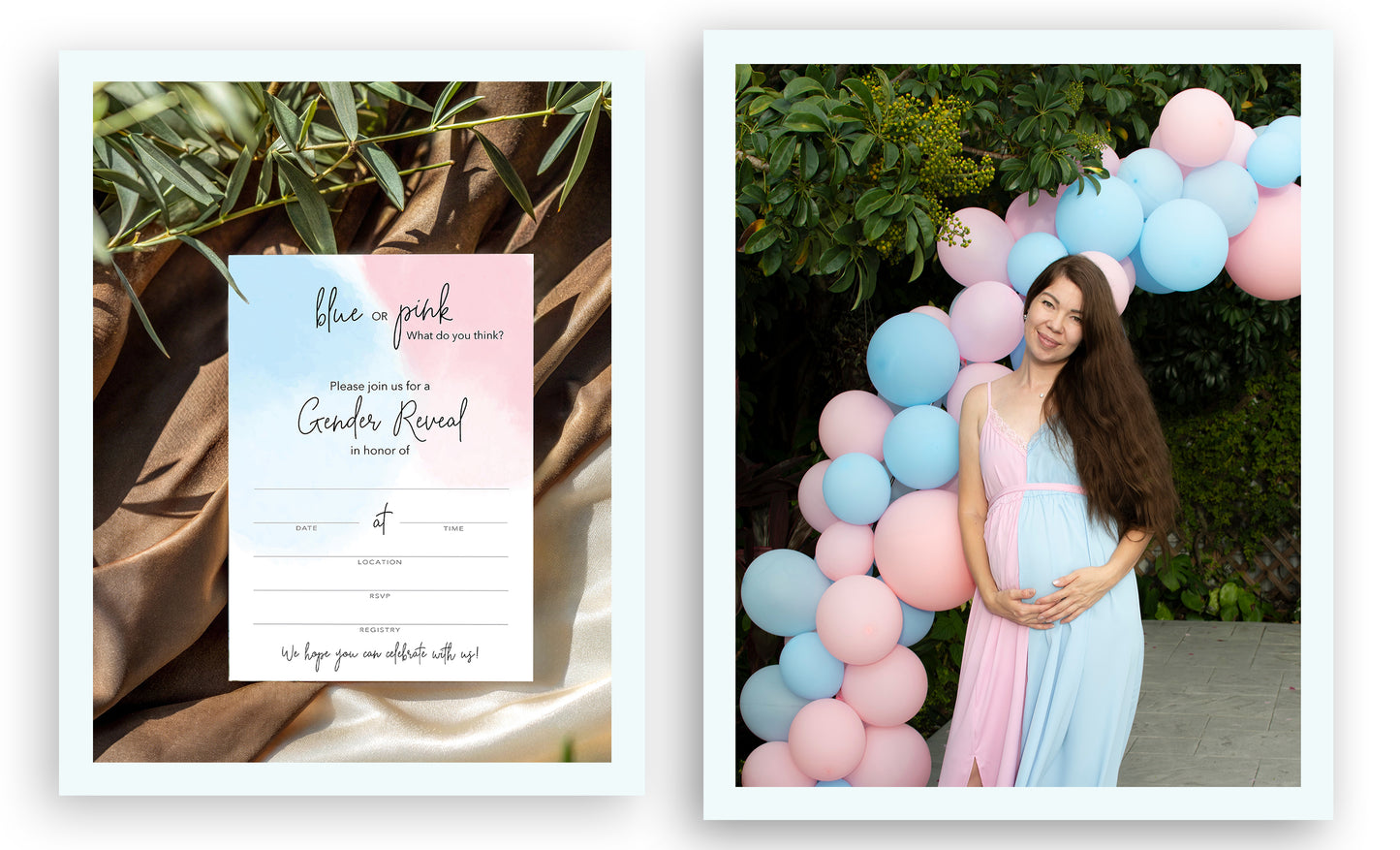 Team Blue or Pink What do you Think Gender Reveal Invitations — Pack of 25
