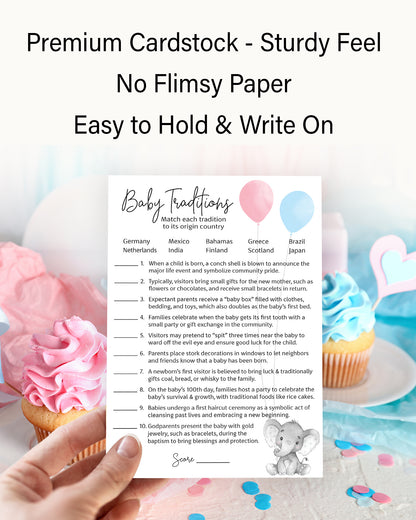 Girl or Boy Gender Reveal • DAD JOKES Games • Set of 25 • Pink or Blue Baby Shower Game