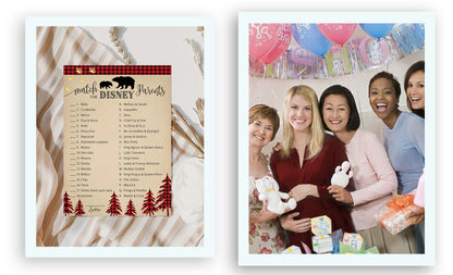 Lumberjack Cartoon Parent Match Game • Pack of 25 • Buffalo Plaid