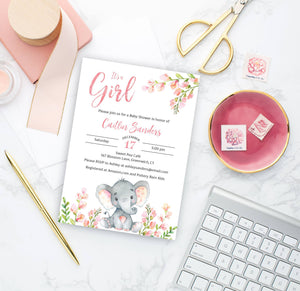 It's a Girl! Baby Shower Invitation