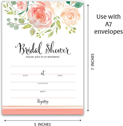 Floral Garden Bridal Shower Invitations