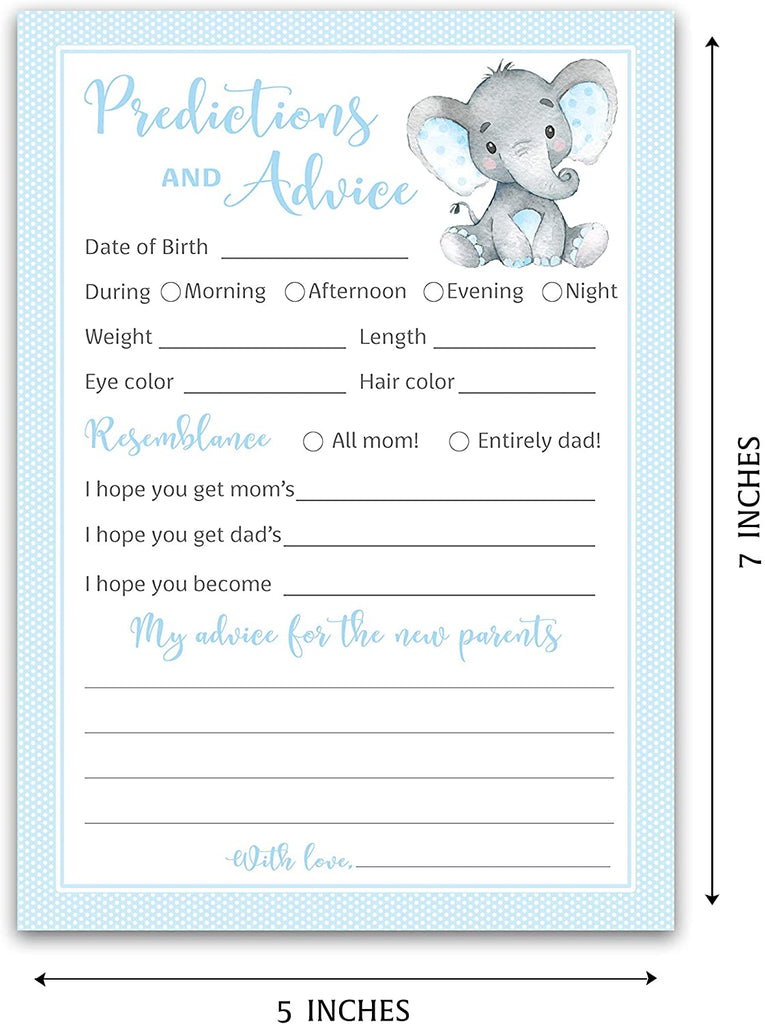 Ollie the Elephant Baby Room Thermometer Card