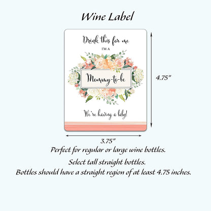 Drink This For Me - I'm a Mommy-To-Be • Pregnancy Announcement • SET of 5