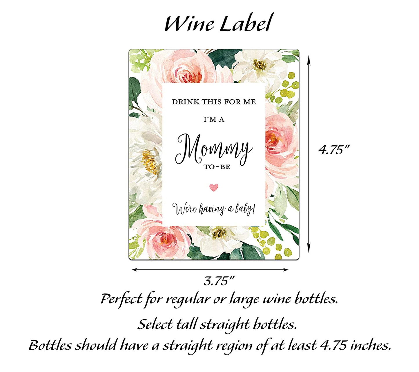 Drink This For Me - I'm a Mommy-To-Be • Pregnancy Announcement • GENDER NEUTRAL • SET of 5