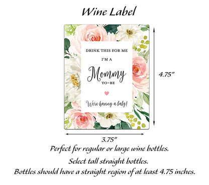 Drink This For Me - I'm a Mommy-To-Be • Pregnancy Announcement • GENDER NEUTRAL • SET of 5