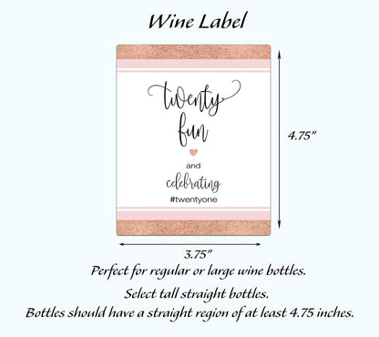 21st Birthday Gift• For Friend Stickers, Finally Legal, Fabulous, Wine Bottle Labels • SET of 4 Wine Labels