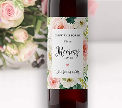 Drink This For Me - I'm a Mommy-To-Be • Pregnancy Announcement • GENDER NEUTRAL • SET of 5
